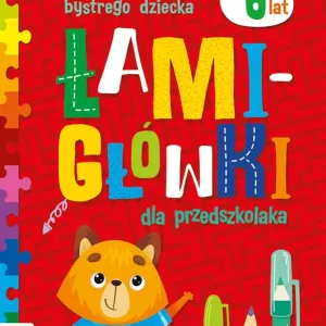 Hit sprzedaży Czerwona książeczka bystrego dziecka Łamigłówki dla przedszkolaka od 6 lat.