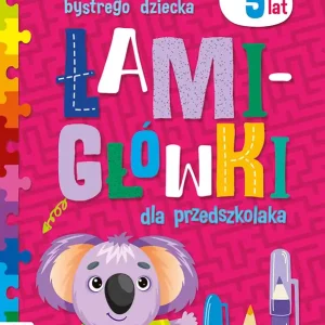 Różowa książeczka bystrego dziecka Łamigłówki dla przedszkolaka od 5 lat. Szybka dostawa