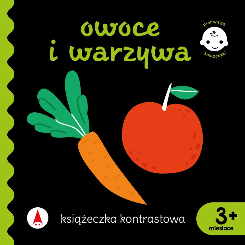 Książeczka kontrastowa. Owoce i warzywa Premium