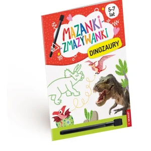 Bezpieczne zakupy Dinozaury. Mazanki-zmazywanki