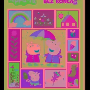 Hit cenowy W słońcu i w deszczu. Świnka Peppa. Koloruj bez końca!