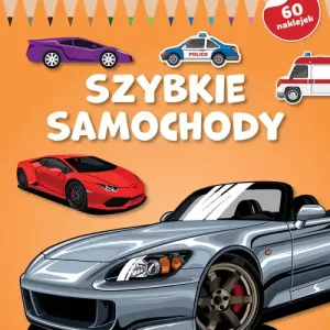 Szybkie samochody. Koloruję, znajduję, naklejam Oferta limitowana