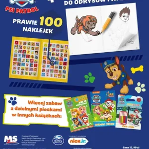 Psi Patrol. Odrysuj koloruj. Cztery łapy w akcji! Najlepsza cena