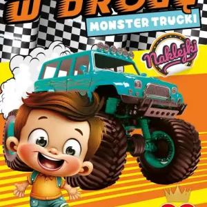 Okazja Kolorowanka Monster Trucki z naklejkami. W drogę