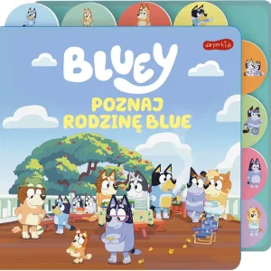 Poznaj rodzinę Blue. Bluey. Książka z registrami Premium