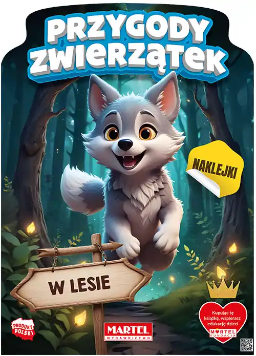 Premium Przygody zwierzątek w lesie. Kolorowanka z naklejkami