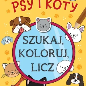 Bezpieczne zakupy Szukaj, koloruj i licz. Psy i koty