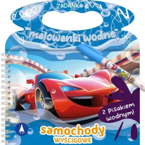 Samochody wyścigowe. Zadanka & malowanki wodne Niska cena