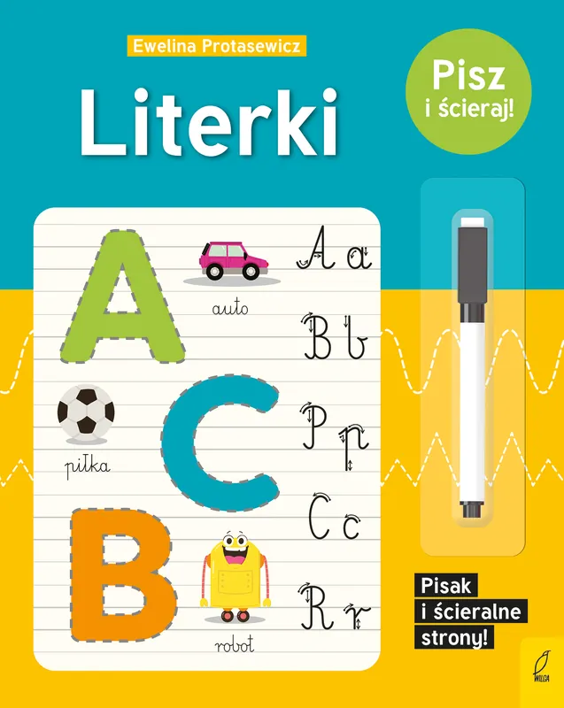 Bezpieczna płatność Literki. Pisz i ścieraj!