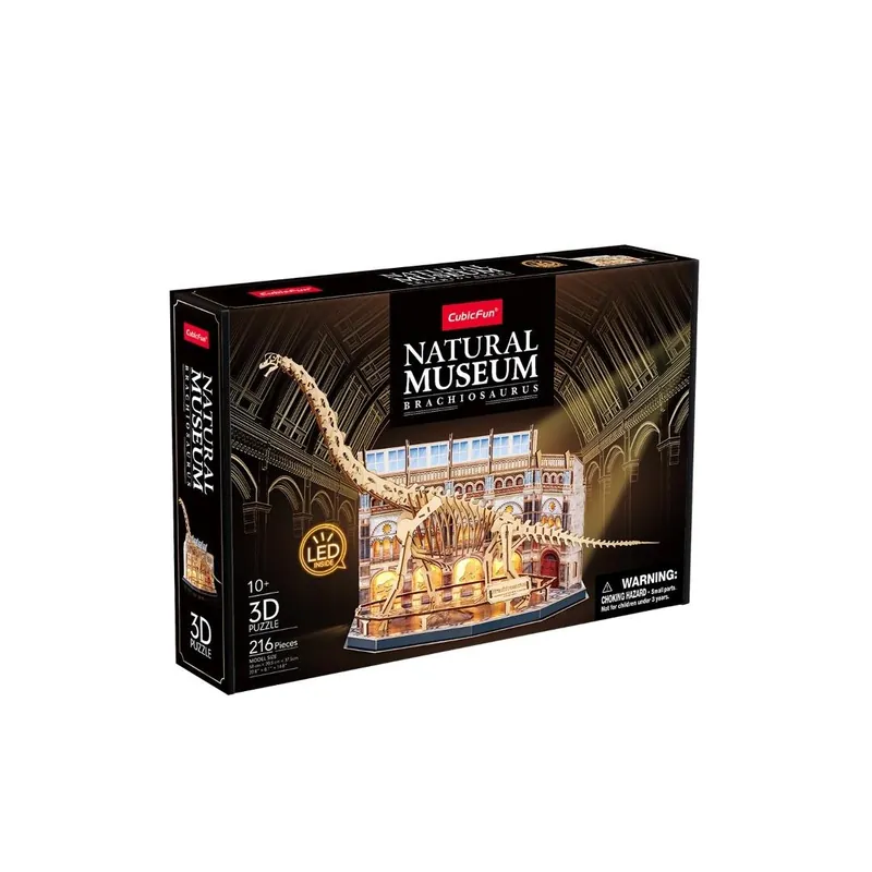 Premium Puzzle 3D LED Natural Museum Brachiozaur