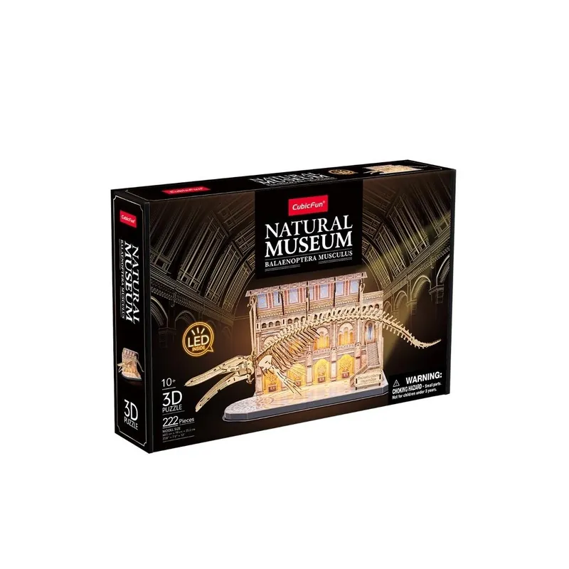 Puzzle 3D LED Natural Museum Płetwal Błękitny Oferta czasowa