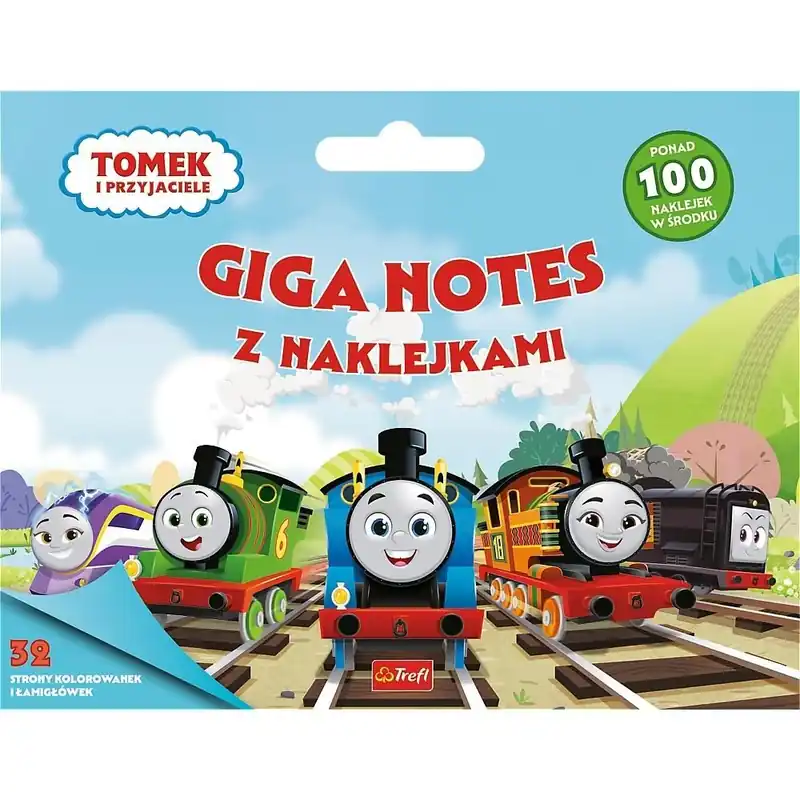 Tomek i Przyjaciele. Giga notes z naklejkami Nowość
