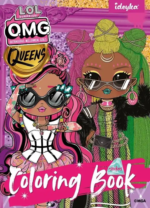 Promocja Kolorowanie z naklejkami L.O.L O.M.G. Queens2