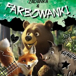 Zwierzęta leśne. Zadanka & farbowanki Bezpieczne zakupy
