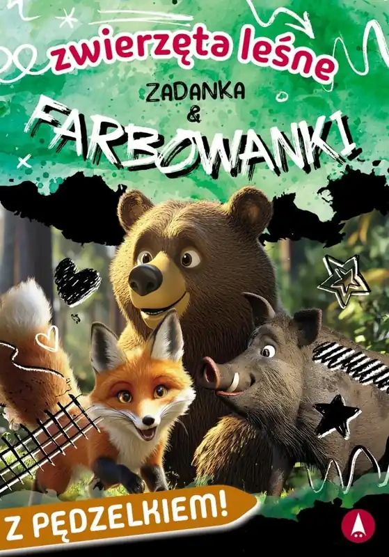Zwierzęta leśne. Zadanka & farbowanki Bezpieczne zakupy