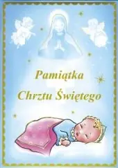 Niska cena Pamiątka chrztu św. - niebieska