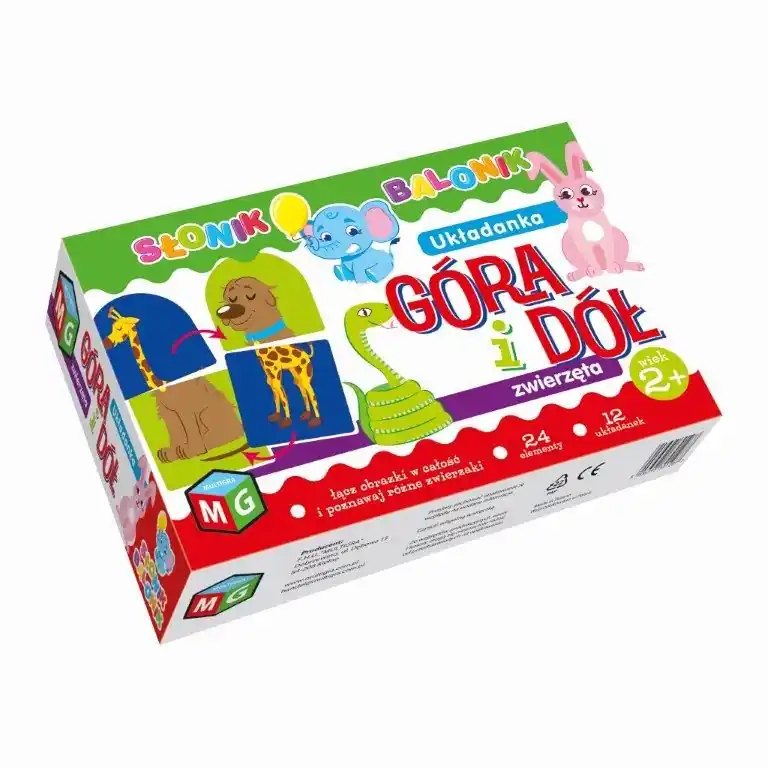 Góra i Dół Zwierzęta Układanka Słonik Balonik Oferta czasowa