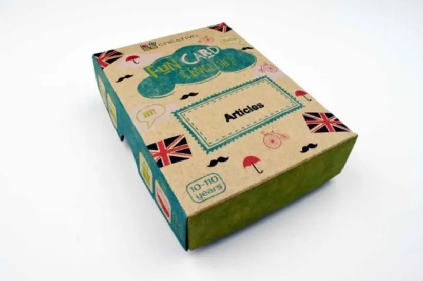 Fun Card English Articles CREATIVO Ostatnie sztuki