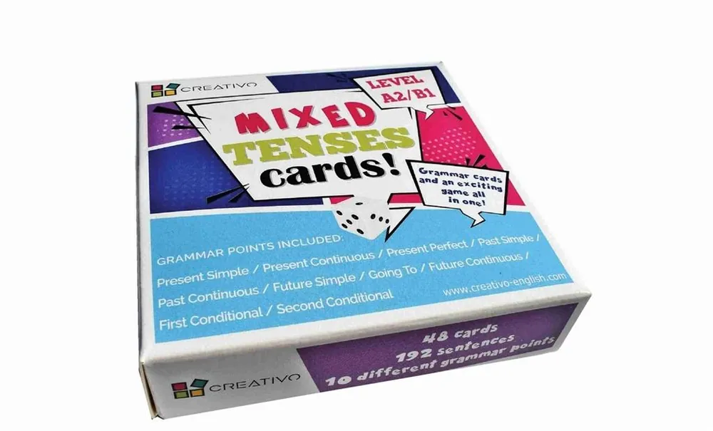 Wybór klientów Mixed Tenses Cards Level A2/B1 CREATIVO