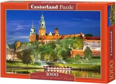 Puzzle 1000 Wawel Castle by Night, Poland CASTOR Darmowy zwrot