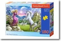 Puzzle 180 My Friend Unicorn CASTOR Bezpieczne zakupy