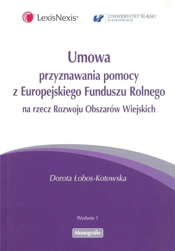 Umowa przyznawania pomocy z Europejskiego Funduszu Rolnego na rzecz Rozwoju Obszarów Wiejskich Kup online