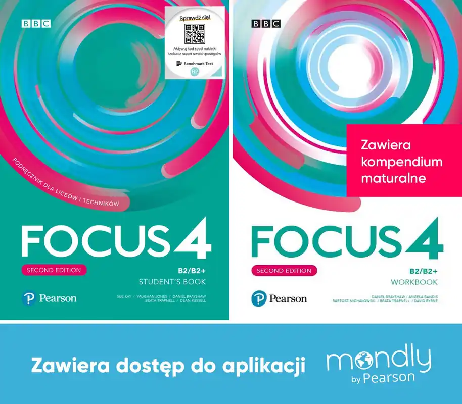 Focus Second Edition 4. Komplet Podręcznik + Zeszyt ćwiczeń + dostęp Mondly Bezpieczne zakupy