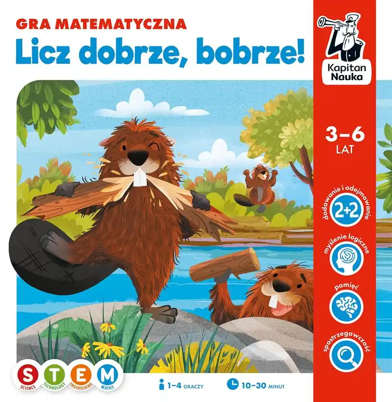 Do wyczerpania zapasów Kapitan nauka. Licz dobrze, bobrze! Gra na liczeni