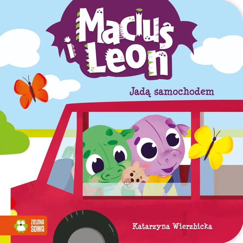 Bezpieczne zakupy Maciuś i Leon jadą samochodem. Maciuś i Leon