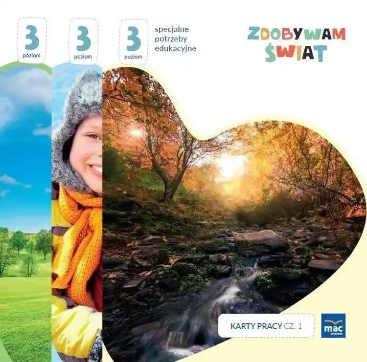 Zdobywam świat. Karty pracy cz.1-3 Poziom 3 Super okazja