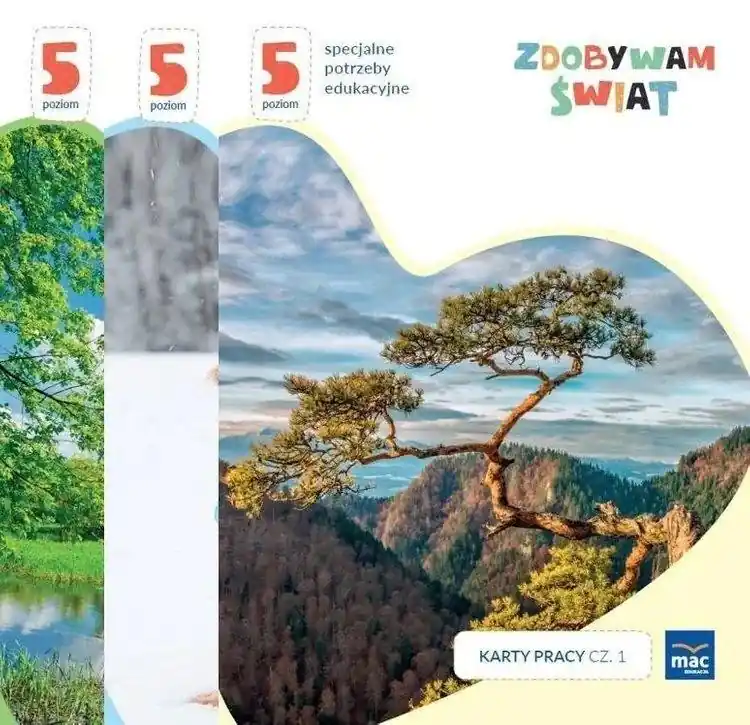 Zdobywam świat. Karty pracy cz.1-3 Poziom 5 Oferta