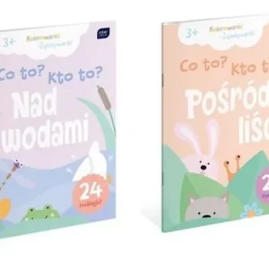Kolorowanka A4/16K z naklejkami Co to? Kto to? Premium