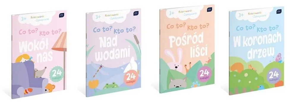 Kolorowanka A4/16K z naklejkami Co to? Kto to? Premium