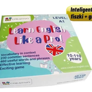 Hit cenowy Learn English Like a Pro fiszki + gra A1