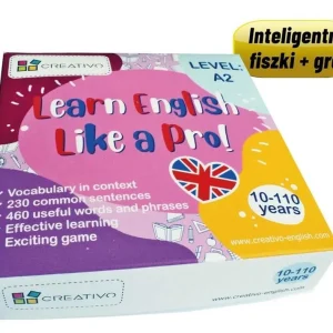 Niska cena Learn English Like a Pro fiszki + gra A2