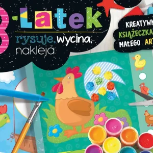 3-latek rysuje, wycina, nakleja. Kreatywna książeczka dla małego artysty Oferta czasowa