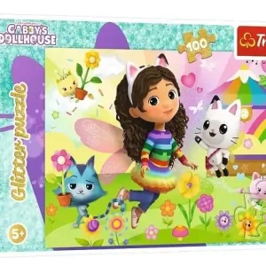 Bestseller Puzzle 100 Glitter Brokatowa Gabby TREFL