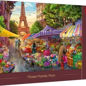 Dodaj do koszyka Puzzle 1000 Targ kwiatowy, Paryż TREFL