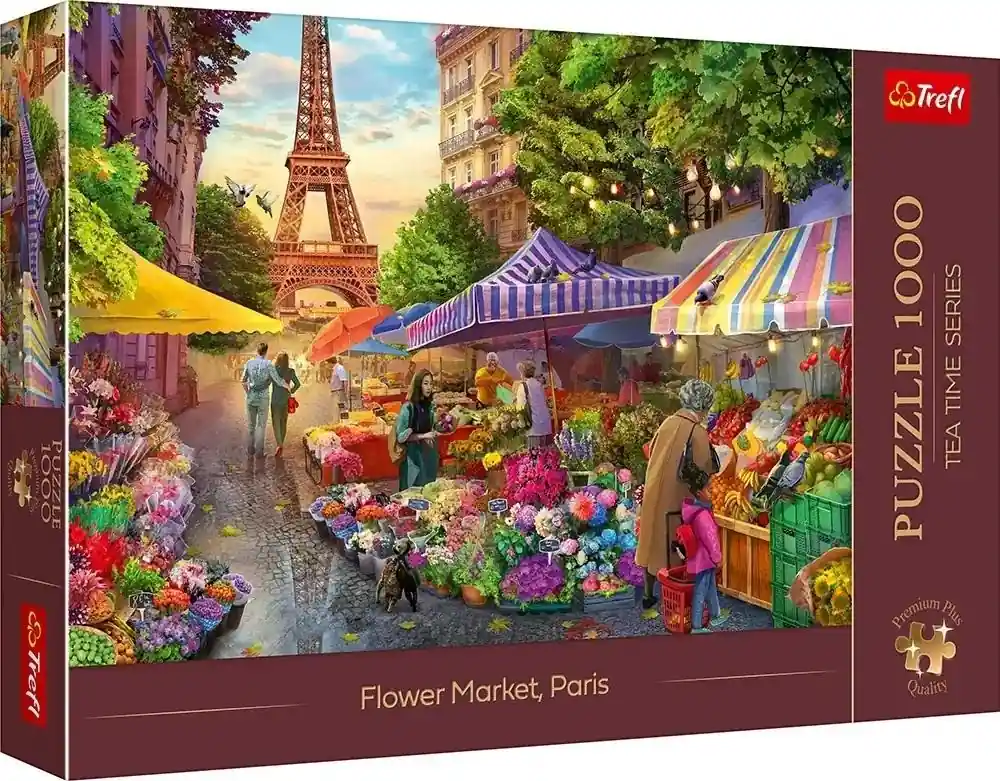 Dodaj do koszyka Puzzle 1000 Targ kwiatowy, Paryż TREFL