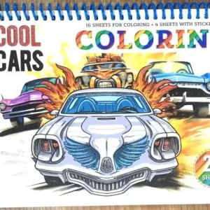 Darmowy zwrot Kolorowanka A5 koło 20 kartek Cool cars