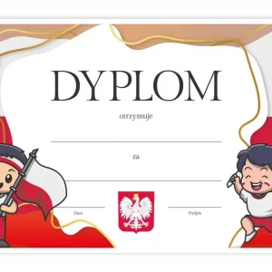 Wysoka jakość Dyplom patriotyczny Polska