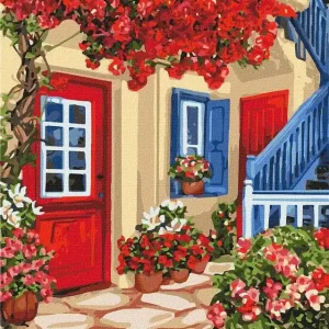 Malowanie po numerach - Spacerując.. 40x50cm Okazja