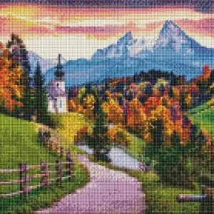 Ograniczona ilość Diamentowa mozaika - Jesienna cisza 40x50cm
