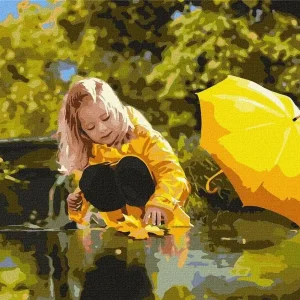 Malowanie po numerach - Ciepłe jesienne dni40x50cm Darmowy zwrot