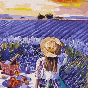 Obniżka ceny Malowanie po numerach - Piknik lawendowy 40x50cm