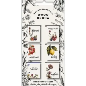 Bezpieczne zakupy Zakładki magnetyczne - Owoc Ducha 6szt