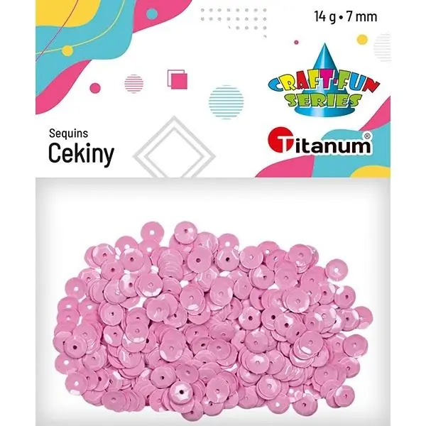 Cekiny 7mm okrągłe pastelowe 14g wrzosowe Zamów teraz