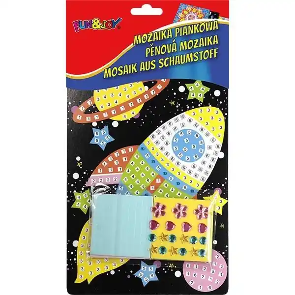 Bezpieczne zakupy Mozaika piankowa Rakieta