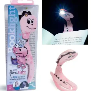 Bezpieczne zakupy Flexilight - PALS Dinosaur Pink - Lampka do książki - Dinozaur róż