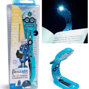 Premium Flexilight - PALS Robot Blue - Lampka do książki - Robot niebieski